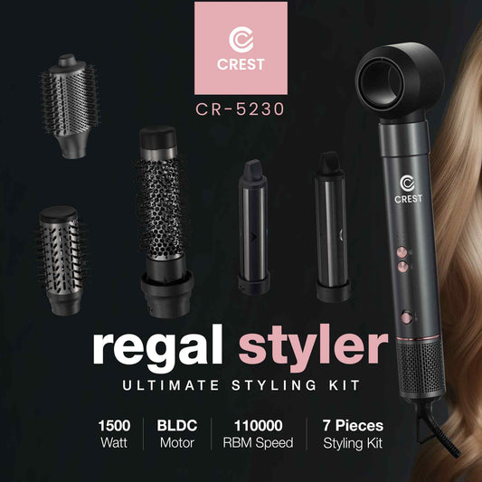 Regal Styler Ultimate Styling Kit - 7 Pieces | مجموعة ريجال ستايلر الشاملة لتصفيف الشعر - 7 قطع